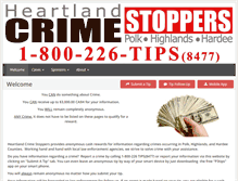 Tablet Screenshot of heartlandcrimestoppers.com